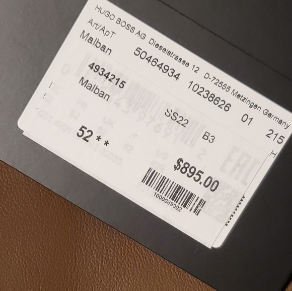 Brand new Boss leather bomber Jacket (Malban)Size 52 Read end of description - Picture 10 of 16